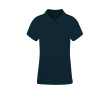 Polo femme 100% coton Ring Spun avec 2 boutons 220 g/m² couleur bleu marine