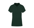Polo femme 100% coton Ring Spun avec 2 boutons 220 g/m² couleur vert foncé