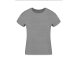 T-shirt femme 100% coton peigné Ring Spun 160 g/m² couleur gris