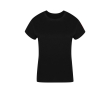 T-shirt femme 100% coton peigné Ring Spun 160 g/m² couleur noir