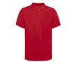 Polo unisexe 100% coton Ring Spun avec 2 boutons 220 g/m² couleur rouge