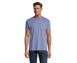 T-shirt basique à imprimer avec le logo couleur bleu