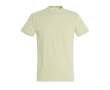 T-shirt basique à imprimer avec le logo couleur jaune clair