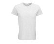 T-shirt éco pour cadeaux d'entreprise couleur gris clair chiné