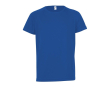 T-shirt imprimé avec logo pour enfant couleur bleu roi