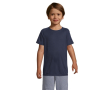 T-shirt imprimé avec logo pour enfant couleur bleu marine