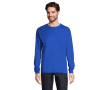 Tee shirt manches longues avec logo couleur bleu roi