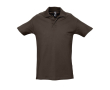 Polo avec logo pour la publicité couleur marron foncé