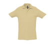 Polo avec logo pour la publicité couleur beige