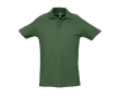 Polo avec logo pour la publicité couleur vert foncé