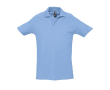 Polo avec logo pour la publicité couleur bleu ciel