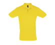 Polo floqué 100% coton pour marque couleur doré