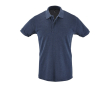 Polo floqué 100% coton pour marque couleur bleu ultramarine