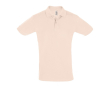 Polo floqué 100% coton pour marque couleur rose clair