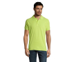 Polo floqué 100% coton pour marque couleur vert clair