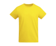 T-shirt en coton biologique en tricot pour enfants 175 g/m² Roly couleur jaune
