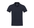 Polo unisexe en coton et polyester recyclé 200 g/m² Elevate NXT couleur bleu marine