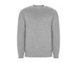 Pull unisexe en coton biologique et polyester recyclé 300 g/m² Roly couleur gris clair chiné