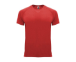 T-shirt technique 100% polyester pour enfants 135 g/m² Roly couleur rouge