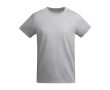 T-shirt en coton biologique en tricot pour homme 175 g/m² Roly couleur gris clair chiné