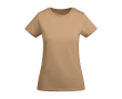 T-shirt en coton biologique en tricot pour femme 175 g/m² Roly couleur marron orangé