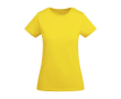 T-shirt en coton biologique en tricot pour femme 175 g/m² Roly couleur jaune