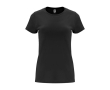 T-shirt 100% coton en tricot pour femme 170 g/m² Roly couleur noir
