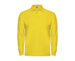 Polo pour homme en 100% coton en tricot piqué 220 g/m² Roly couleur jaune