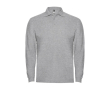 Polo pour homme en 100% coton en tricot piqué 220 g/m² Roly couleur gris clair chiné