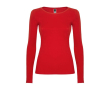 T-shirt pour femme en 100% coton en tricot 160 g/m² Roly couleur rouge