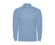 Polo pour homme en 100% coton en tricot piqué 220 g/m² Roly couleur bleu ciel