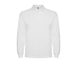 Polo pour homme en 100% coton en tricot piqué 220 g/m² Roly couleur blanc