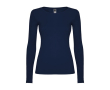 T-shirt pour femme en 100% coton en tricot 160 g/m² Roly couleur bleu marine