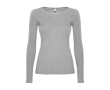 T-shirt pour femme en 100% coton en tricot 160 g/m² Roly couleur gris clair chiné