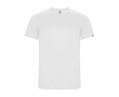 T-shirt technique en 50% polyester recyclé pour enfants 135 g/m² Roly couleur blanc