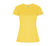 T-shirt technique en 50% polyester recyclé pour femme 135 g/m² Roly couleur jaune