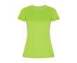 T-shirt technique en 50% polyester recyclé pour femme 135 g/m² Roly couleur vert fluorescent