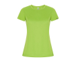 T-shirt technique en 50% polyester recyclé pour femme 135 g/m² Roly couleur vert lime