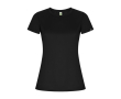T-shirt technique en 50% polyester recyclé pour femme 135 g/m² Roly couleur noir