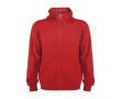 Sweat-shirt en coton et polyester unisexe avec capuche 280 g/m² Roly couleur rouge