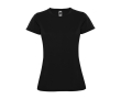 T-shirt technique en tricot piqué pour femme 150 g/m² Roly couleur noir