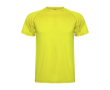 T-shirt technique enfant en tricot piqué en polyester 150 g/m² Roly couleur jaune fluorescent