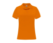 Polo technique en tricot piqué polyester 150 g/m² pour femme Roly couleur orange fluorescent