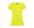 T-shirt technique en tricot piqué pour femme 150 g/m² Roly couleur jaune fluorescent