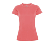 T-shirt technique en tricot piqué pour femme 150 g/m² Roly couleur corail