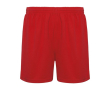 Short de sport 100% polyester pour enfants 140 g/m² Roly couleur rouge
