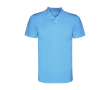 Polo technique pour enfant en tricot piqué polyester150 g/m² Roly couleur turquoise