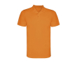 Polo technique pour enfant en tricot piqué polyester150 g/m² Roly couleur orange fluorescent