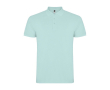 Polo homme en coton tricot piqué à manches courtes 200 g/m² Roly couleur vert menthe