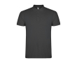 Polo homme en coton tricot piqué à manches courtes 200 g/m² Roly couleur gris graphite